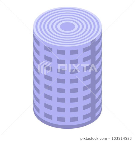 Bandage roll icon. Isometric of bandage roll vector icon for web design isolated on white background 103514583
