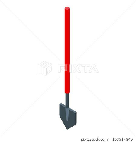 Rescuer shovel icon. Isometric of rescuer shovel vector icon for web design isolated on white background Rescuer shovel icon. Isometric of rescuer shovel vector icon for web design isolated on white background 103514849