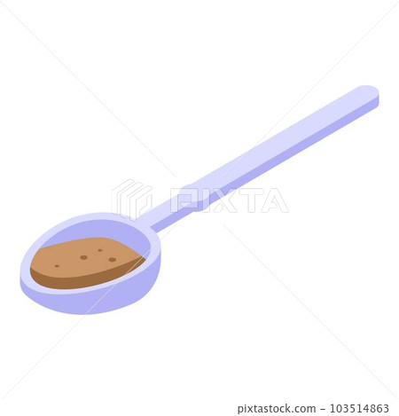 Cinnamon spoon icon. Isometric of cinnamon spoon vector icon for web design isolated on white background 103514863