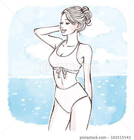 女性插畫素材 103515543