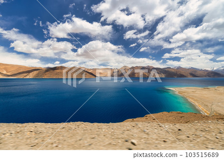 Pangong Lake is the highest saltwater lake in the world,Pangong Tso or Pangong Lake is an endorheic lake spanning eastern Ladakh and West Tibet situated at an elevation of 4,225 m , Ladakh, India, Pangong Lake is the highest saltwater lake in the world,Pangong Tso or Pangong Lake is an endorheic lake spanning eastern Ladakh and West Tibet situated at an elevation of 4,225 m , Ladakh, India, 103515689