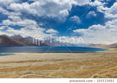 Pangong Lake is the highest saltwater lake in the world,Pangong Tso or Pangong Lake is an endorheic lake spanning eastern Ladakh and West Tibet situated at an elevation of 4,225 m , Ladakh, India, Pangong Lake is the highest saltwater lake in the world,Pangong Tso or Pangong Lake is an endorheic lake spanning eastern Ladakh and West Tibet situated at an elevation of 4,225 m , Ladakh, India, 103515691