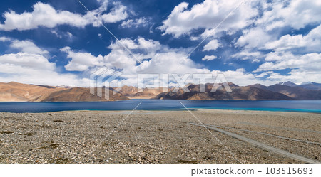 Pangong Lake is the highest saltwater lake in the world,Pangong Tso or Pangong Lake is an endorheic lake spanning eastern Ladakh and West Tibet situated at an elevation of 4,225 m , Ladakh, India, Pangong Lake is the highest saltwater lake in the world,Pangong Tso or Pangong Lake is an endorheic lake spanning eastern Ladakh and West Tibet situated at an elevation of 4,225 m , Ladakh, India, 103515693