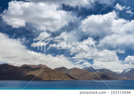 Pangong Lake is the highest saltwater lake in the world,Pangong Tso or Pangong Lake is an endorheic lake spanning eastern Ladakh and West Tibet situated at an elevation of 4,225 m , Ladakh, India, Pangong Lake is the highest saltwater lake in the world,Pangong Tso or Pangong Lake is an endorheic lake spanning eastern Ladakh and West Tibet situated at an elevation of 4,225 m , Ladakh, India, 103515696