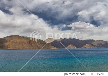 Pangong Lake is the highest saltwater lake in the world,Pangong Tso or Pangong Lake is an endorheic lake spanning eastern Ladakh and West Tibet situated at an elevation of 4,225 m , Ladakh, India, Pangong Lake is the highest saltwater lake in the world,Pangong Tso or Pangong Lake is an endorheic lake spanning eastern Ladakh and West Tibet situated at an elevation of 4,225 m , Ladakh, India, 103515706