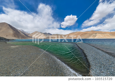 Pangong Lake is the highest saltwater lake in the world,Pangong Tso or Pangong Lake is an endorheic lake spanning eastern Ladakh and West Tibet situated at an elevation of 4,225 m , Ladakh, India, Pangong Lake is the highest saltwater lake in the world,Pangong Tso or Pangong Lake is an endorheic lake spanning eastern Ladakh and West Tibet situated at an elevation of 4,225 m , Ladakh, India, 103515720