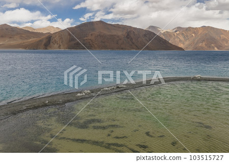 Pangong Lake is the highest saltwater lake in the world,Pangong Tso or Pangong Lake is an endorheic lake spanning eastern Ladakh and West Tibet situated at an elevation of 4,225 m , Ladakh, India, Pangong Lake is the highest saltwater lake in the world,Pangong Tso or Pangong Lake is an endorheic lake spanning eastern Ladakh and West Tibet situated at an elevation of 4,225 m , Ladakh, India, 103515727