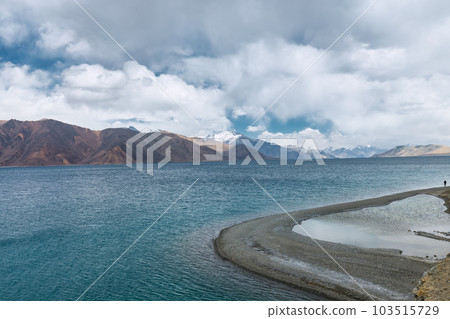 Pangong Lake is the highest saltwater lake in the world,Pangong Tso or Pangong Lake is an endorheic lake spanning eastern Ladakh and West Tibet situated at an elevation of 4,225 m , Ladakh, India, Pangong Lake is the highest saltwater lake in the world,Pangong Tso or Pangong Lake is an endorheic lake spanning eastern Ladakh and West Tibet situated at an elevation of 4,225 m , Ladakh, India, 103515729