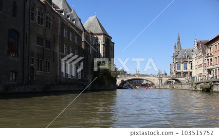 Belgium Ghent St. Michael's Bridge Belgium Ghent St. Michael's Bridge 103515752