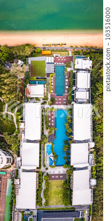 Aerial view of Na Jomtien, Pattaya City, Sattahip District, Chon Buri, Thailand 103516000