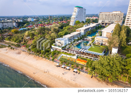 Aerial view of Na Jomtien, Pattaya City, Sattahip District, Chon Buri, Thailand Aerial view of Na Jomtien, Pattaya City, Sattahip District, Chon Buri, Thailand 103516257