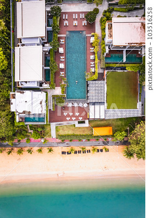 Aerial view of Na Jomtien, Pattaya City, Sattahip District, Chon Buri, Thailand 103516258