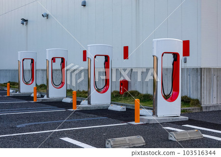 Fast charger for electric vehicle at EV charging station Fast charger for electric vehicle at EV charging station 103516344