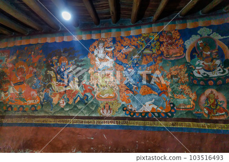 Thiksey Monastery,Thiksey Gompa, Leh Ladakh, Jammu,Kashmir, India 103516493