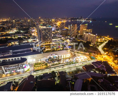 Aerial view of Pattaya, Bang Lamung District, Chon Buri, Thailand Aerial view of Pattaya, Bang Lamung District, Chon Buri, Thailand 103517076