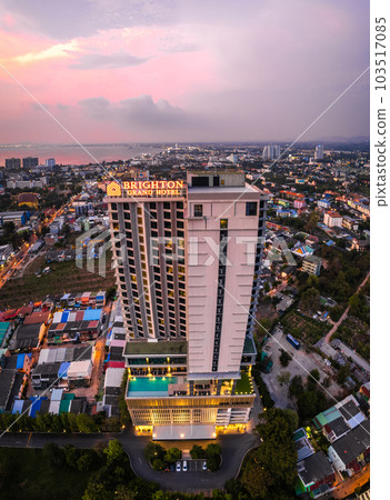 Aerial view of Pattaya, Bang Lamung District, Chon Buri, Thailand Aerial view of Pattaya, Bang Lamung District, Chon Buri, Thailand 103517085