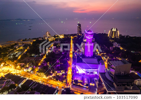 Aerial view of Pattaya, Bang Lamung District, Chon Buri, Thailand Aerial view of Pattaya, Bang Lamung District, Chon Buri, Thailand 103517090