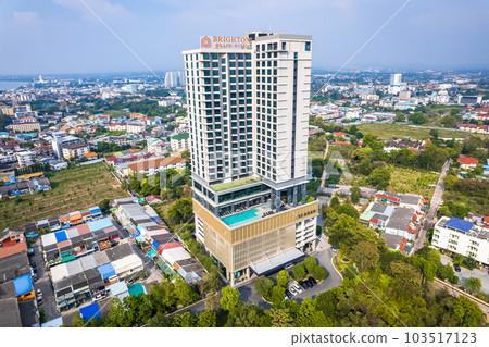 Aerial view of Pattaya, Bang Lamung District, Chon Buri, Thailand 103517123