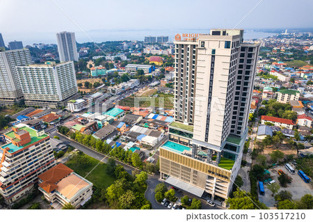 Aerial view of Pattaya, Bang Lamung District, Chon Buri, Thailand Aerial view of Pattaya, Bang Lamung District, Chon Buri, Thailand 103517210