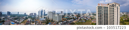 Aerial view of Pattaya, Bang Lamung District, Chon Buri, Thailand Aerial view of Pattaya, Bang Lamung District, Chon Buri, Thailand 103517223