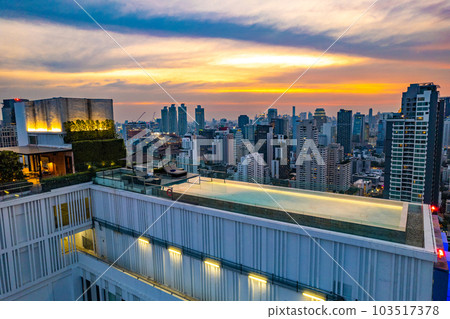 Aerial view of Sukhumvit area, Watthana, Bangkok, Thailand Aerial view of Sukhumvit area, Watthana, Bangkok, Thailand 103517378