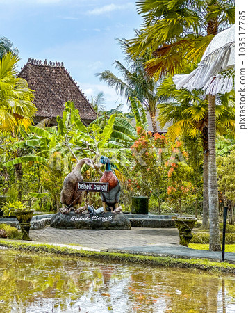 Crispy duck lunch at restaurant in Ubud, Bali, Indonesia 103517785