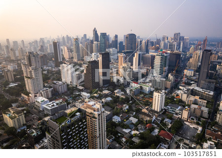 Aerial view of Watthana district in Bangkok, Thailand 103517851