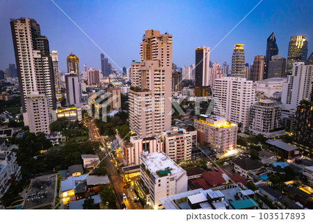 Aerial view of Watthana district in Bangkok, Thailand Aerial view of Watthana district in Bangkok, Thailand 103517893
