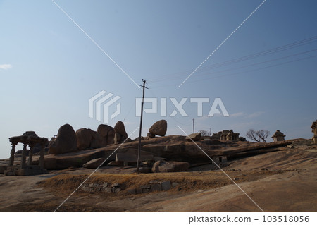 Group of buildings in Hampi, a World Heritage Site, India 103518056