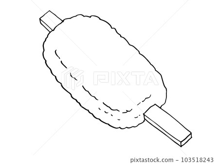 Goheimochi sketch line drawing illustration 103518243