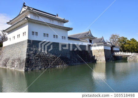 Shizuoka City Sunpu Castle Park Tatsumi Turret, Moat and Higashimikado Bridge 103518498
