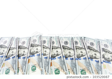 Money scattered on the desk. Finance and Economy concepts. 103520087