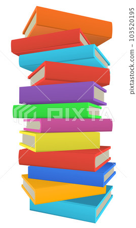 Stack Pile of Books Illustration 103520195