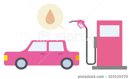 汽油車和汽油稱重機的簡單圖示 103520370