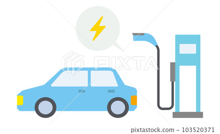 電動車和充電站簡單圖解 103520371