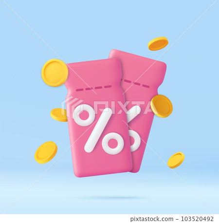 Voucher card cash back template design with coupon code promotion 103520492