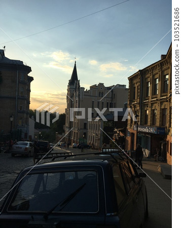 August 2016_Ukraine_Kiev_evening_town_NO.2 103521686