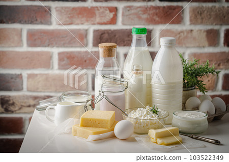 Fresh dairy products 103522349