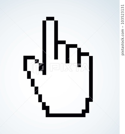 Hand cursor Vector drawing icon 103523131