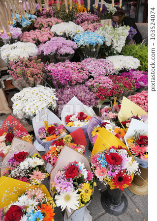 flower shop in istanbul, flower display for selling at street shop , flower shop in istanbul, flower display for selling at street shop , 103524074