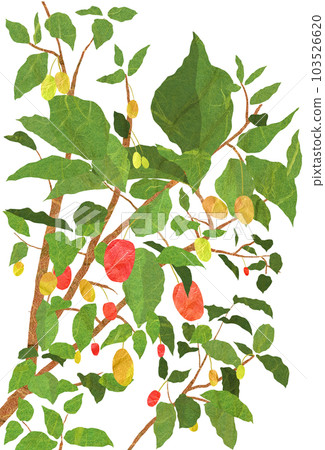 Gummy tree illustration full of fruit Gummy tree illustration full of fruit 103526620