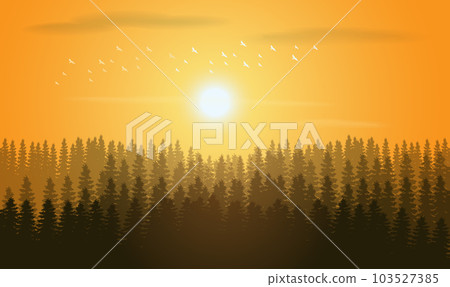 Sunset Nature scenery, Fresh and relax type nature image 103527385