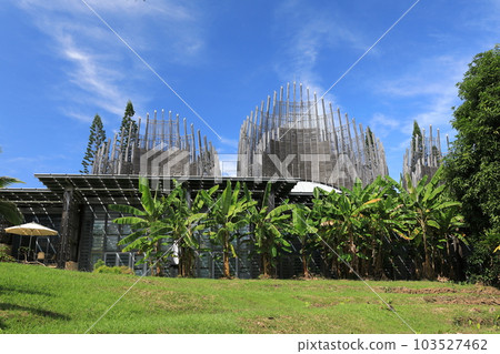 Panoramic view of the Tjibau Cultural Center in New Caledonia Panoramic view of the Tjibau Cultural Center in New Caledonia 103527462
