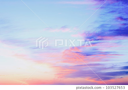 Morning glow clouds 103527653