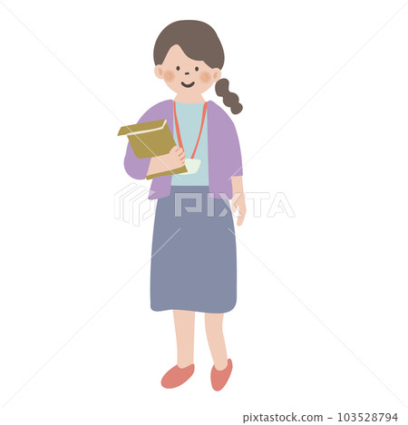 拿著文件的婦女 拿著文件的婦女 103528794