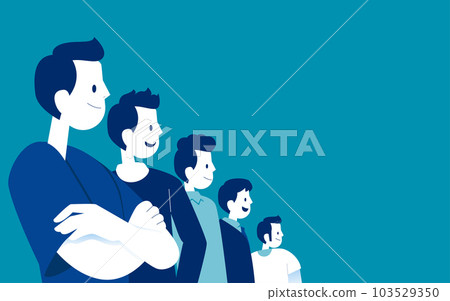 The corporate teams and Business confrontation. Business competition concept The corporate teams and Business confrontation. Business competition concept 103529350