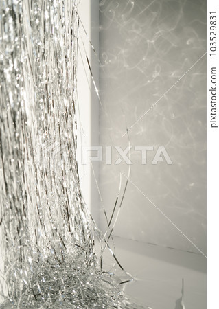 Abstract white and silver background with bokeh. 103529831