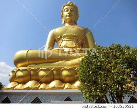 Golden Buddha at Wat Pak Nam Golden Buddha at Wat Pak Nam 103530521