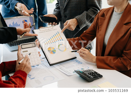 Business team meeting. professional investor working new start up project. Finance task. with smart phone and laptop and digital tablet computer . Business team meeting. professional investor working new start up project. Finance task. with smart phone and laptop and digital tablet computer . 103531169