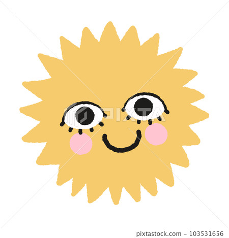 Yellow sun graphic elements 103531656